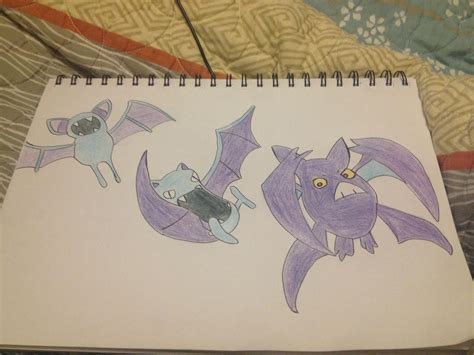 Zubat Evolution by Megalomaniacaly on DeviantArt