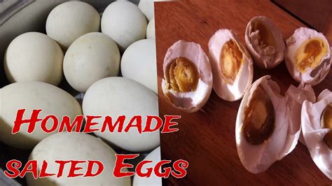 How To Make Salted Duck Eggs Homemade Youtube