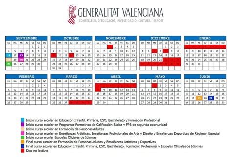 Calendario Escolar 2023 2024 Valencia Ciudad Image To U