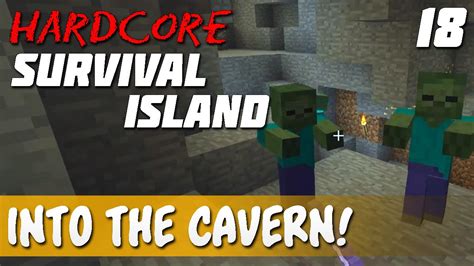 Ep Cavern Explorer Minecraft Hardcore Survival Island Youtube