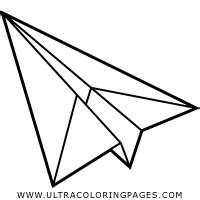 Dibujo De Avion De Papel Para Colorear - Ultra Coloring Pages