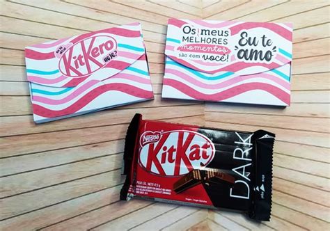 Caixa Para Kit Kat Lembrança Dia Dos Namorados Elo7