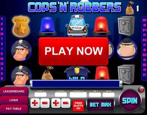 Free Cops 'N' Robbers Slot Machine Game by Freeslots4u.com.