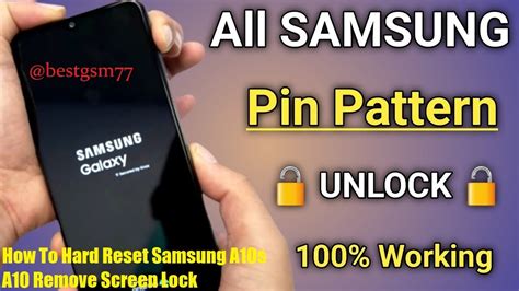 How To Unlock Samsung Galaxy All Phones Forgot Pin On Samsungmobile Ka