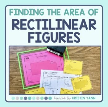 Finding The Area Of Rectilinear Shapes Task Cards Center Practice