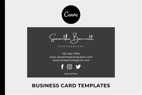 Business Card Template Canva Gr Fico Por Vdesign Creative Fabrica