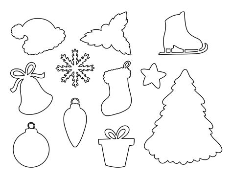 8 Best Images Of Free Printable Christmas Stencil Patterns Printable