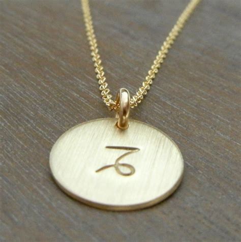 Capricorn Necklace Capricorn Symbol Charm Necklace Zodiac - Etsy