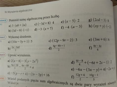 Matematyka z kluczem klasa 7 zadanie 1 173 poziom D przykład f chce