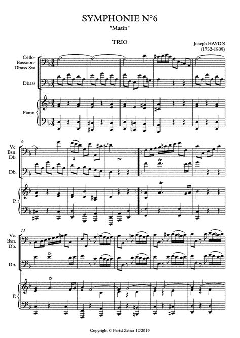 Symphony No 6 In D Major Hob I 6 Haydn Joseph IMSLP Free Sheet