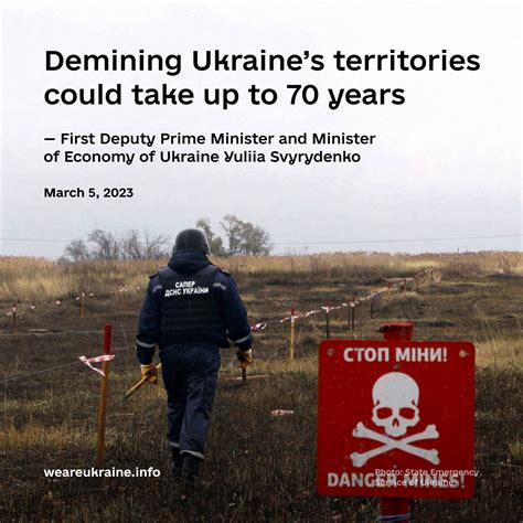 Demining Ukraines Territories Could Take Up To Years We Are Ukraine