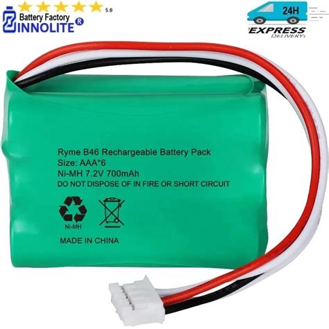 Ni Mh Aaa V Ryme B Rechargeable Battery Compatible With Black