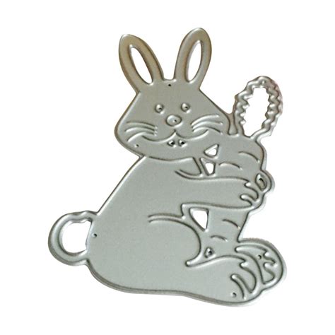 Stencil Cutting for Eggs Making Metal DIY Template Bunny Easter Dies Card Rabbit Home DIY ...