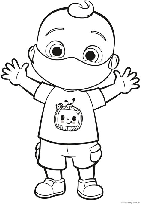 ColoringPage_JJ_mask Coloring page Printable