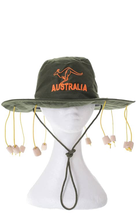 Adults Australia Day Green Cork Hat Australia Cork Hat Accessory