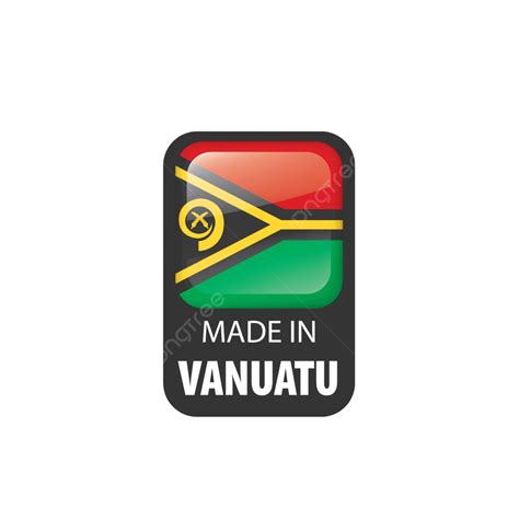 Ilustración Vectorial De La Bandera De Vanuatu Sobre Un Fondo Blanco Vector Png Blanco