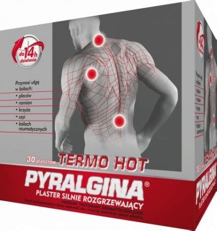 Pyralgina Termo Hot Plaster rozgrzewający 1 sztuka Kompresy żelowe