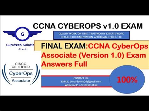 CCNA CyberOps Associate V 1 0 FINAL Exam Answers Full CyberOps