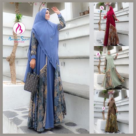 jual anjani set syari original  baraya shopee indonesia