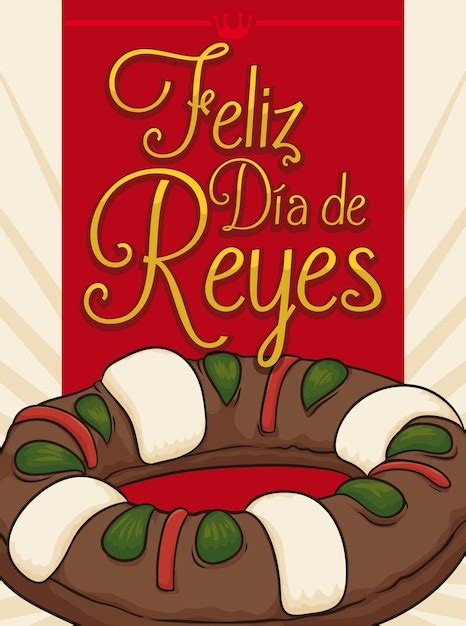 Premium Vector Postcard In Spanish Wishing Feliz Dia De Reyes Happy