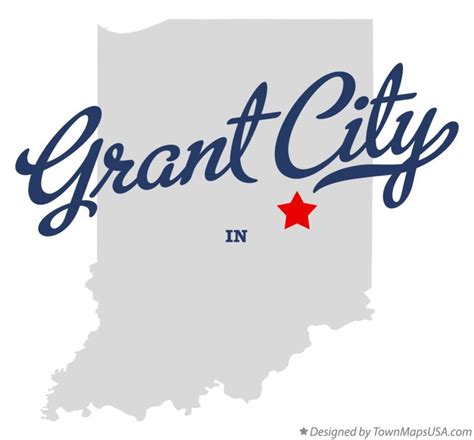 Map of Grant City, IN, Indiana