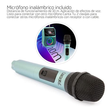 Canta Tu Karaoke Professionale 2023 Completo Con Microfono Wireless Verde