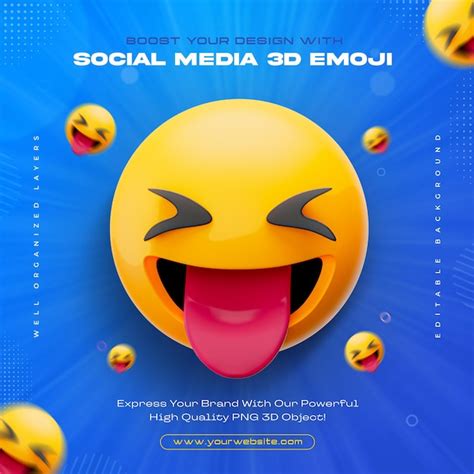 Expresión De La Lengua Emoji Icono De Cara Sonriente Ilustración De