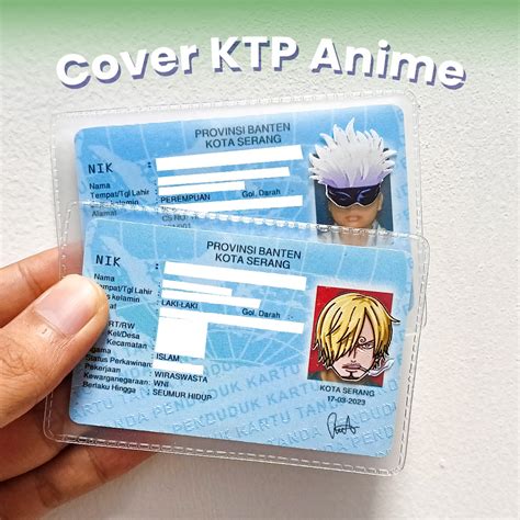 Jual Cover Ktp Id Card Pelindung Kartu Anti Gores Design Anime Kartun