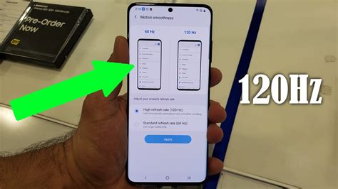 Samsung Galaxy S Ultra The Hz Refresh Rate Display Is Incredible