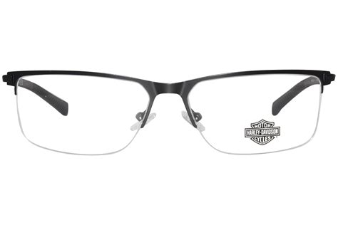 Harley Davidson Hd0979 002 Eyeglasses Mens Matte Black Semi Rim 59 16 145