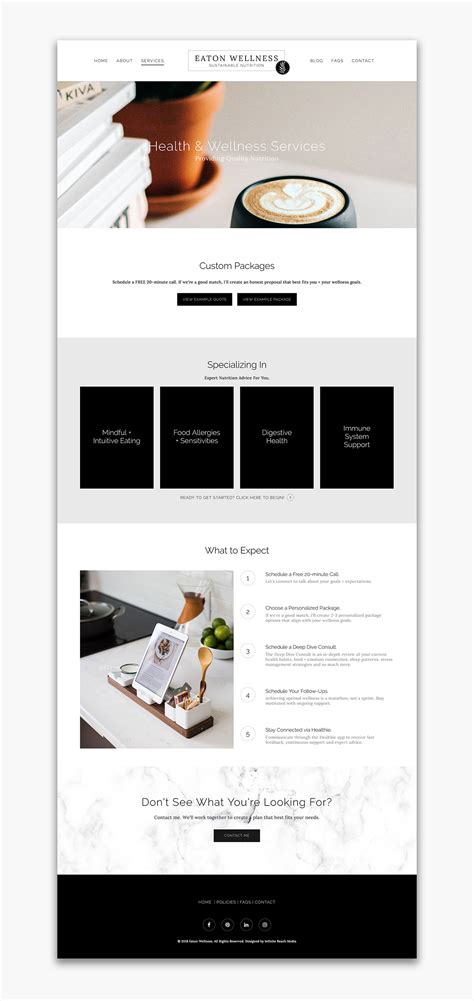 Modern, Minimal Website Design | Simple website design, Business ...