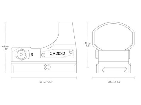 HAWKE Reflex Sight Wide View Circle Dot 2MOA Digital Control