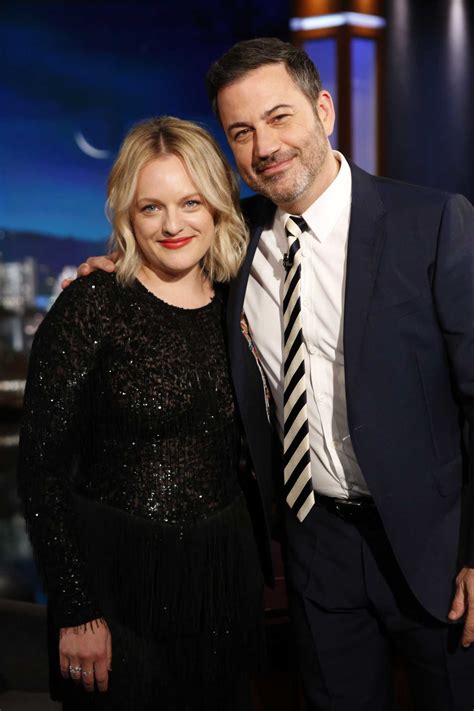 Elisabeth Moss – On Jimmy Kimmel Live! in LA | GotCeleb