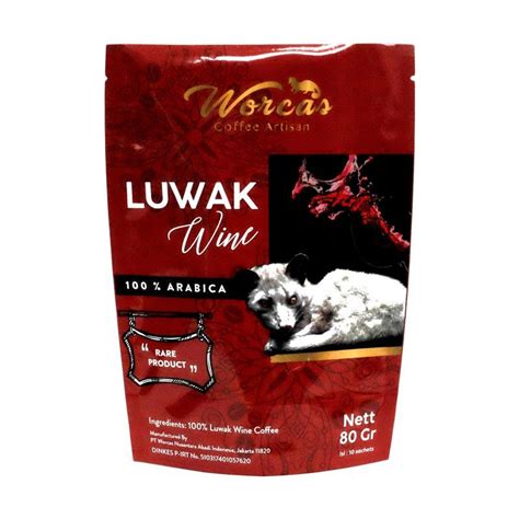 Jual Worcas Kopi Luwak Sumatran King Gayo Wine Sachet Pcs Di