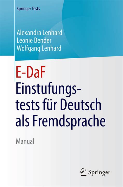 E DaF Einstufungstest für Deutsch als Fremdsprache von Alexandra