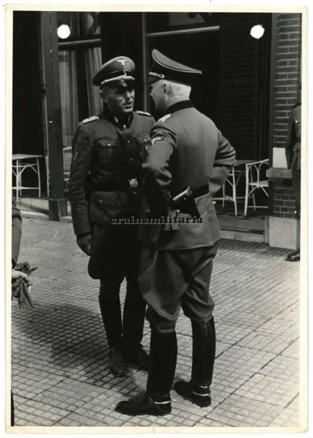 ORIG RIESEN FOTO General Hans Jüttner mit Offizier in AMSTERDAM