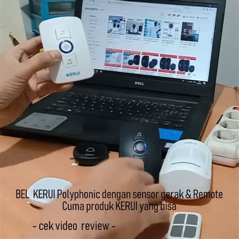 Jual KERUI WIRELESS DOORBELL WATERPROOF DOOR BELL PINTU RUMAH 2