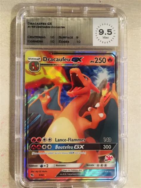 Carte Pokemon Dracaufeu Gx Destin Es Occultes Psa Pca Mtg