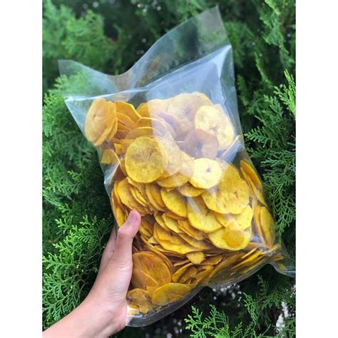 Kerepek Pisang Tanduk Bulat Dan Rangup Gm Shopee Malaysia