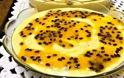 Mousse de maracujá fácil feito suco em pó até criança consegue fazer