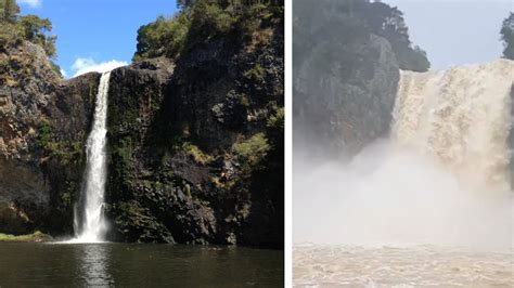 Before And After Debbie Footage Shows Extent Of Rainfall Nz Herald