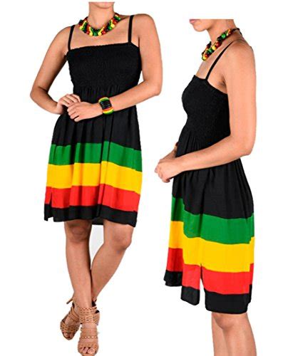 Womens Jamaican Caribbean Reggae Festival Rasta Colored Sleeveless