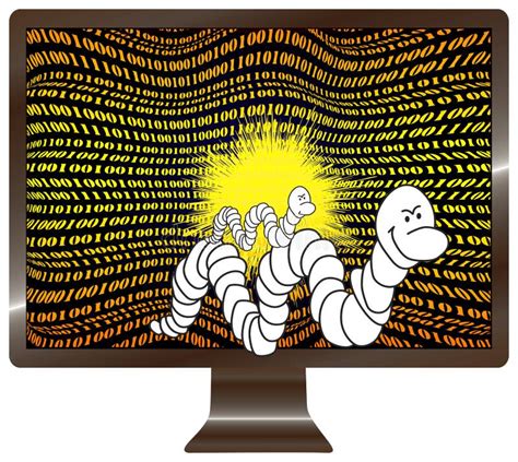 Computer Worms Detected Stock Illustration Illustration Of Crime