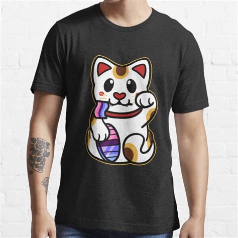 Lgbtq Pride Lucky Cat Omnisexuality T Shirt For Sale By