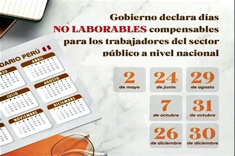 Conoce Los D As Que Fueron Declarados Como No Laborables Para El Sector