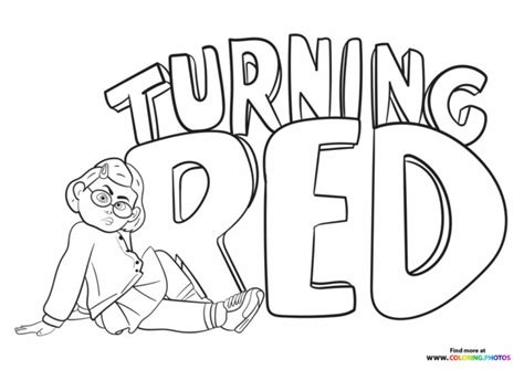 Dibujos De Colorear Para Imprimir Turning Red