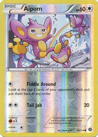 Aipom 90 114 Common Reverse Holo Playset