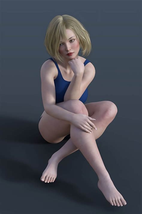 Genesis Female 3d Render Digital Art By Soft3d