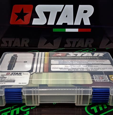 Шайбы регулировочные STAR 53293 m 11,5x5,0 (набор 450 шт., 18 размеров ...