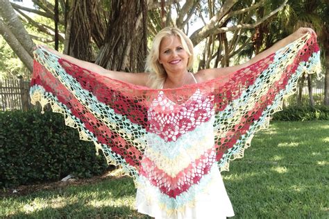 Sanibella Beaded Crochet Shawl Free Pattern — Kristin Omdahl Crochet Shawl Free Crochet Shawl